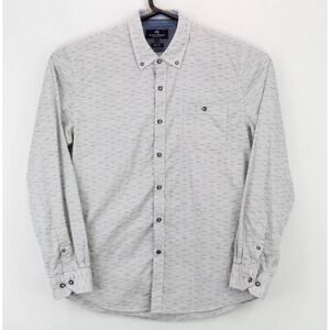 Michael Brandon Mens Button Down LS Slim Fit Shirt Large Multicolor Striped euc